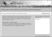 Weird Dreams - (X)HTML, CSS,PHP